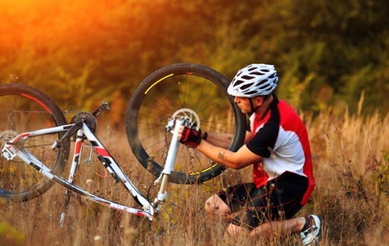Step 3. Make the bike standstill