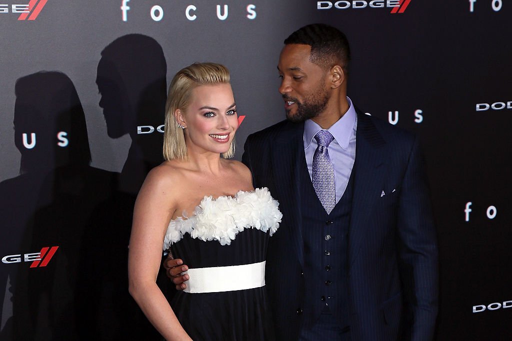 Margot Robbie and Will Smith attend the premiere of Warner Bros