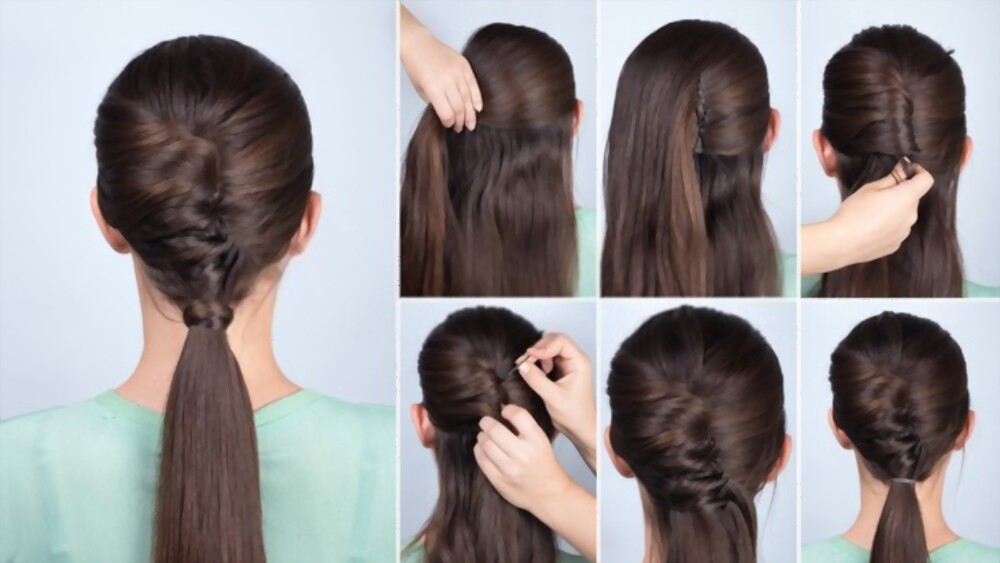 In A Twisted Side Ponytail