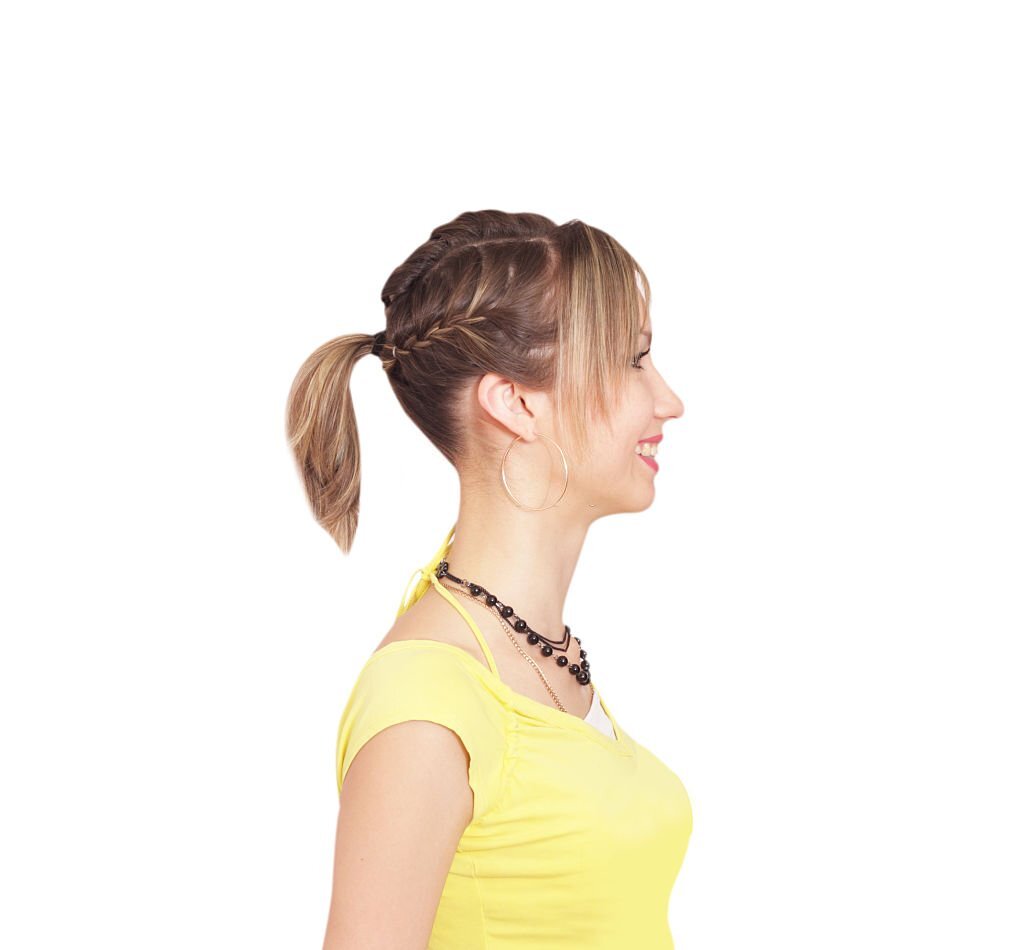 Three Braids To One Ponytail