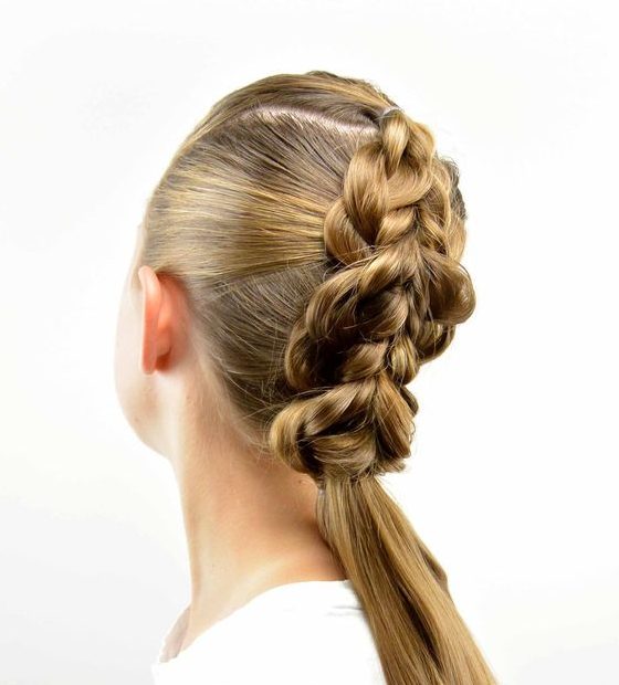 Braided knot faux hawk