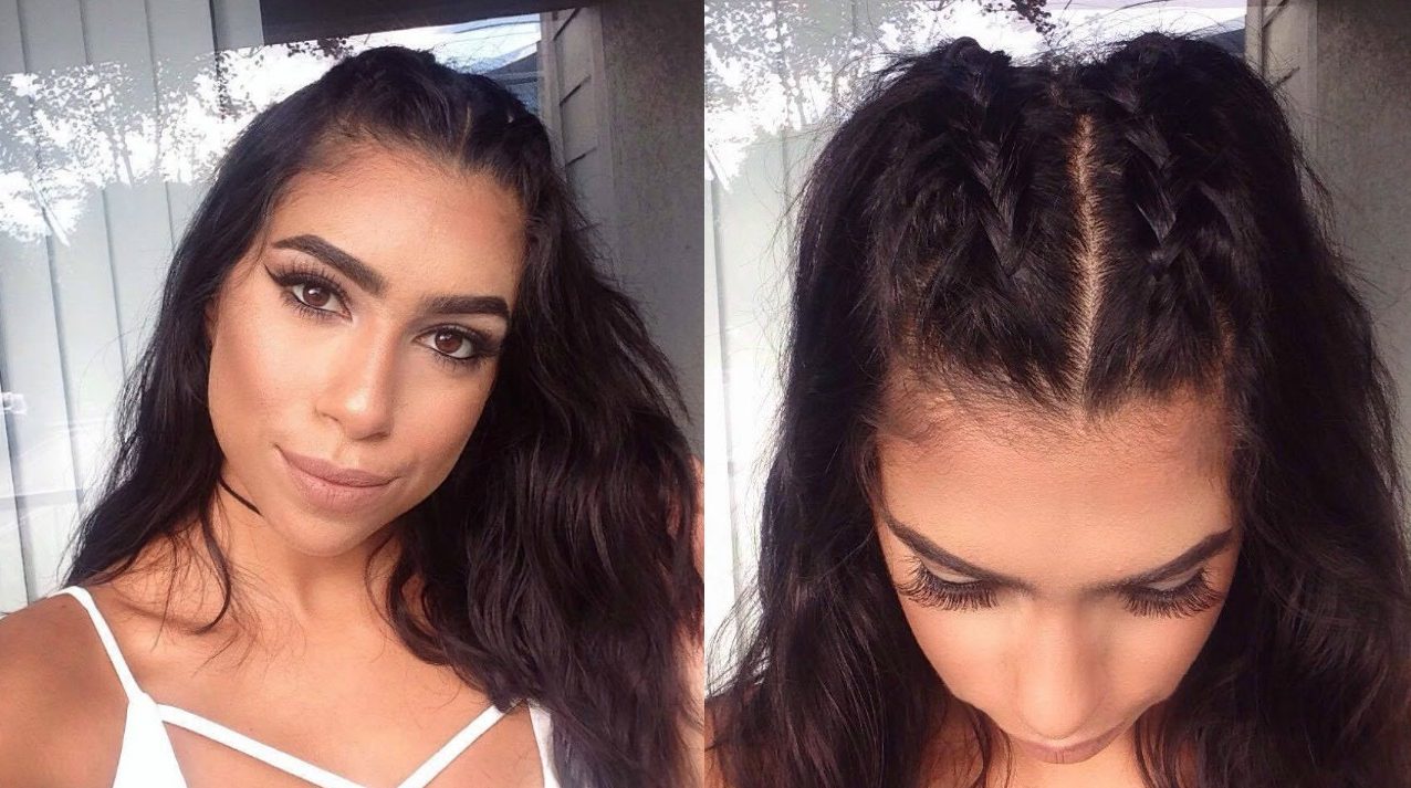 Half-up Half-down Double Dutch Braid