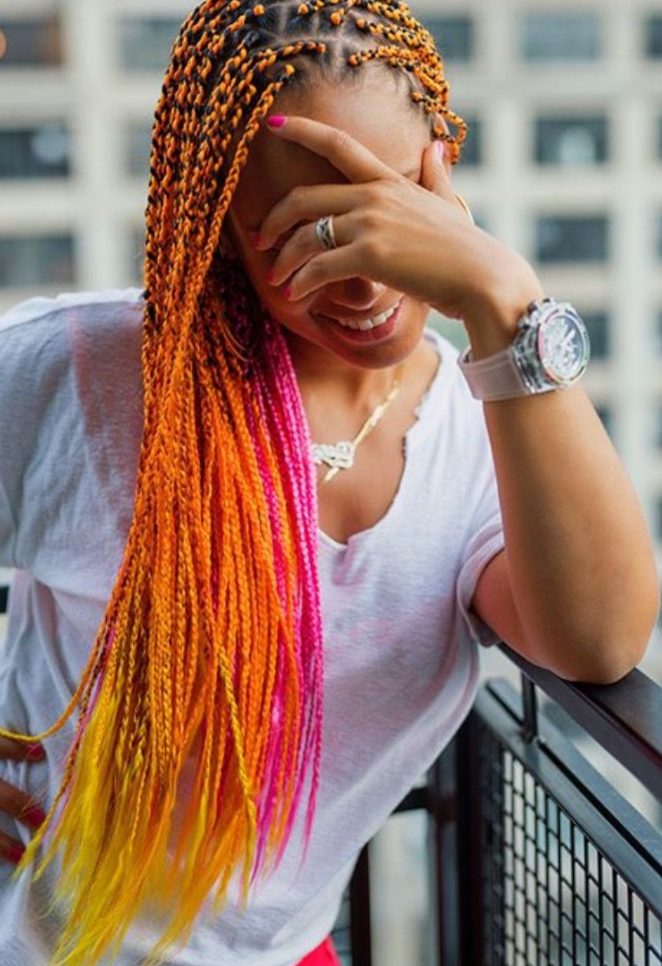 Colorful Dookie Braids