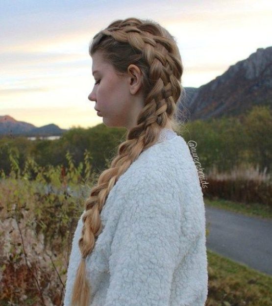 Long Side Braid for Thin Hair