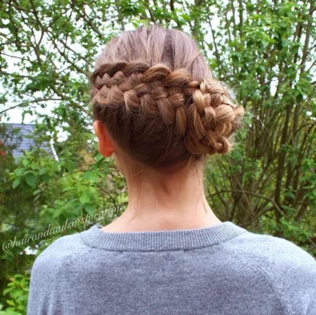 Back Braid Meets the Side Bun