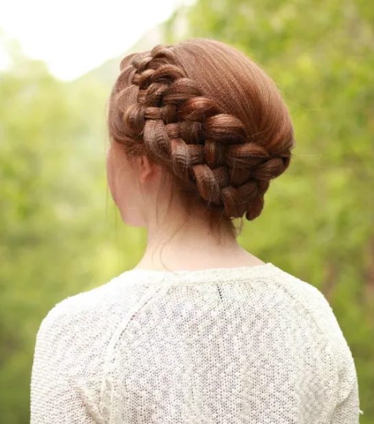 Back Braid Meets the Side Bun