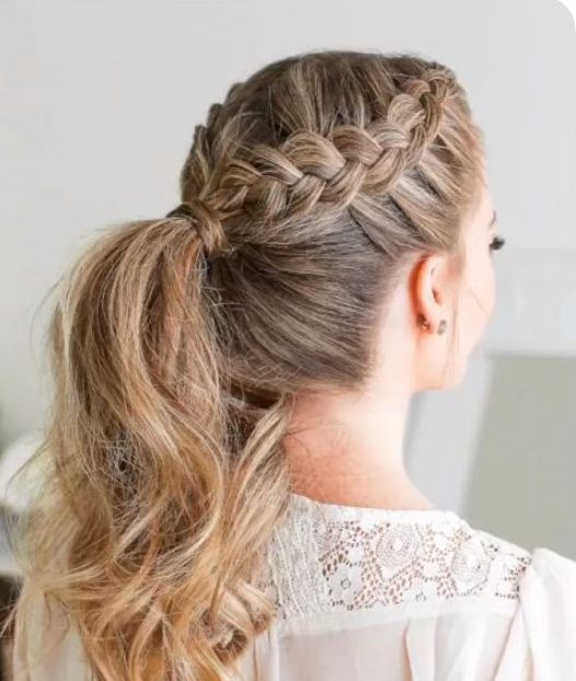  Braid-Into-Pony