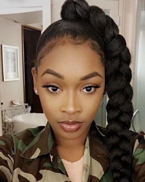 Jumbo Braid Ponytail