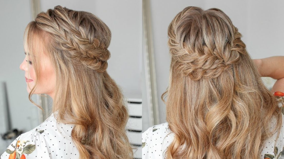 Half-Up Side Fishtail Braid