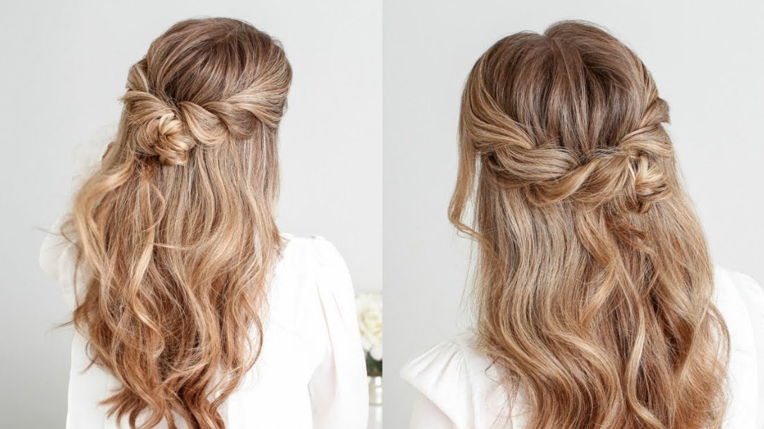 Partial Updo With Small Twists