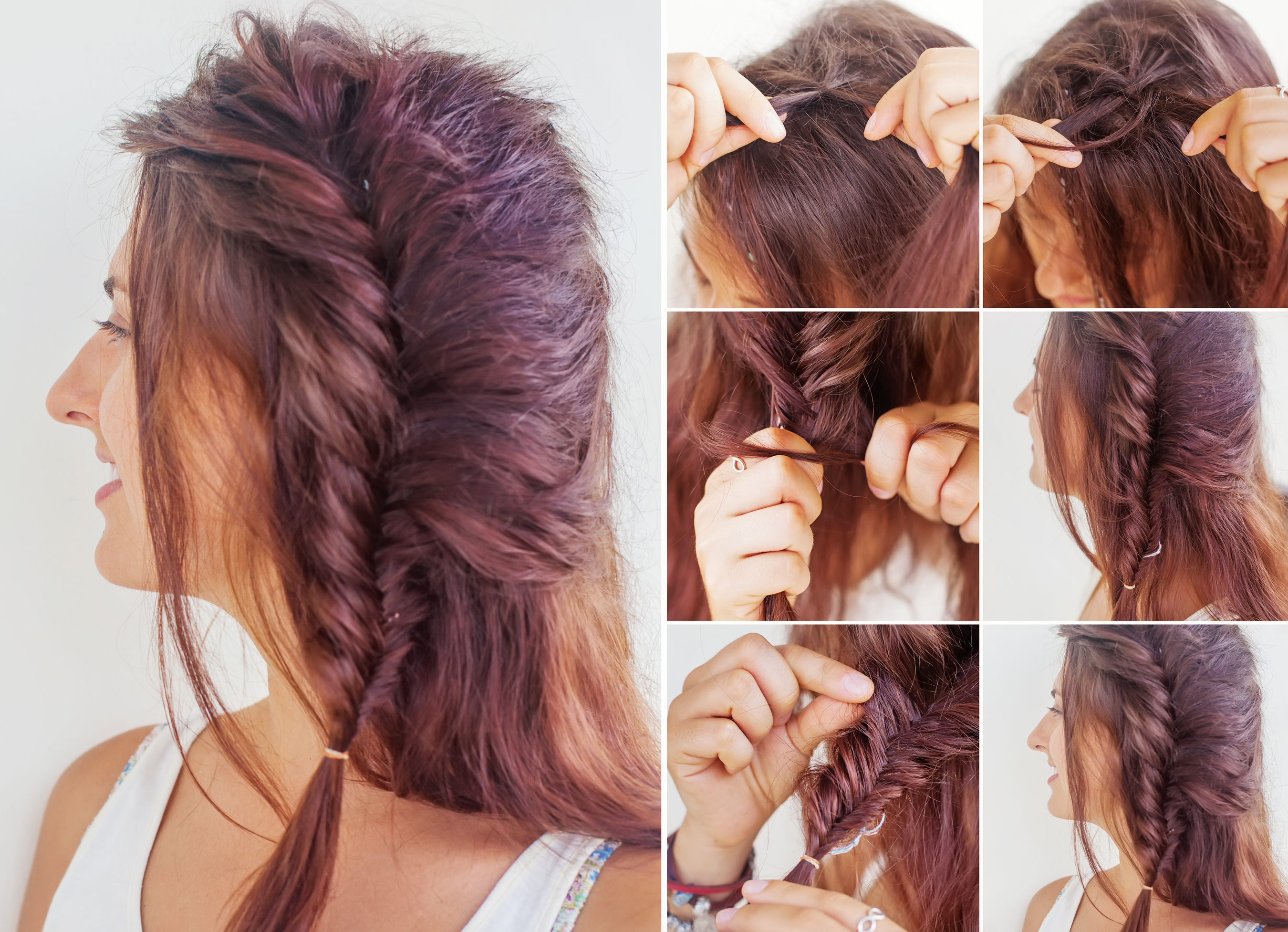 Simple Side Fishtail Braid