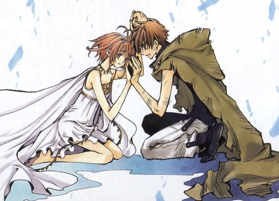 Sakura and Syaoran in Tsubasa