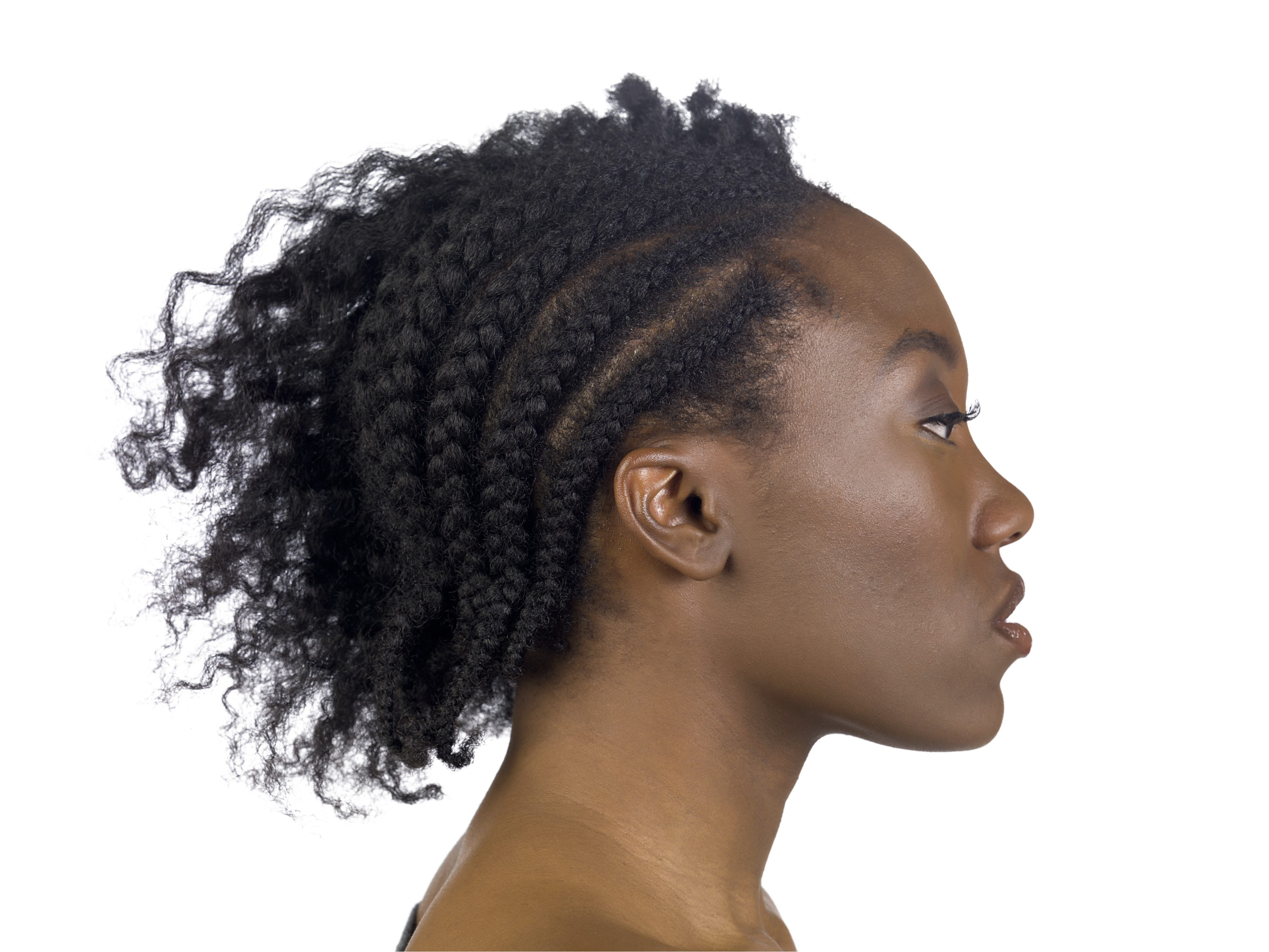 Side Braids With Weave