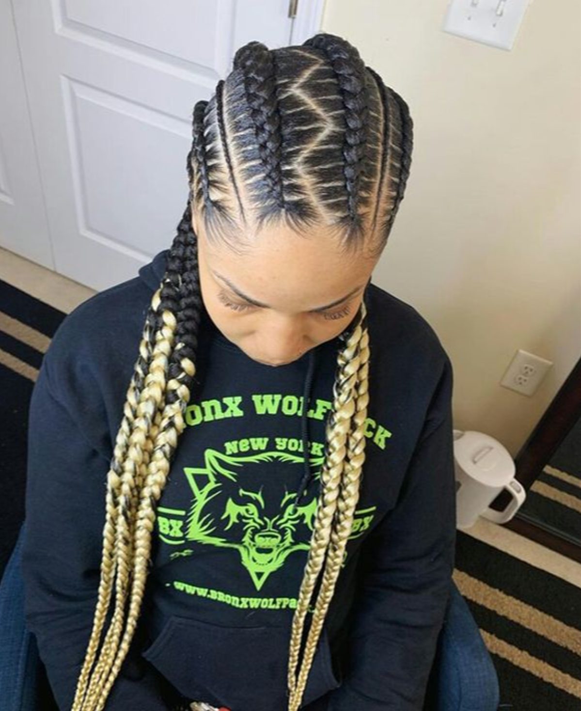  Zig Zag Sew in Braids Pattern