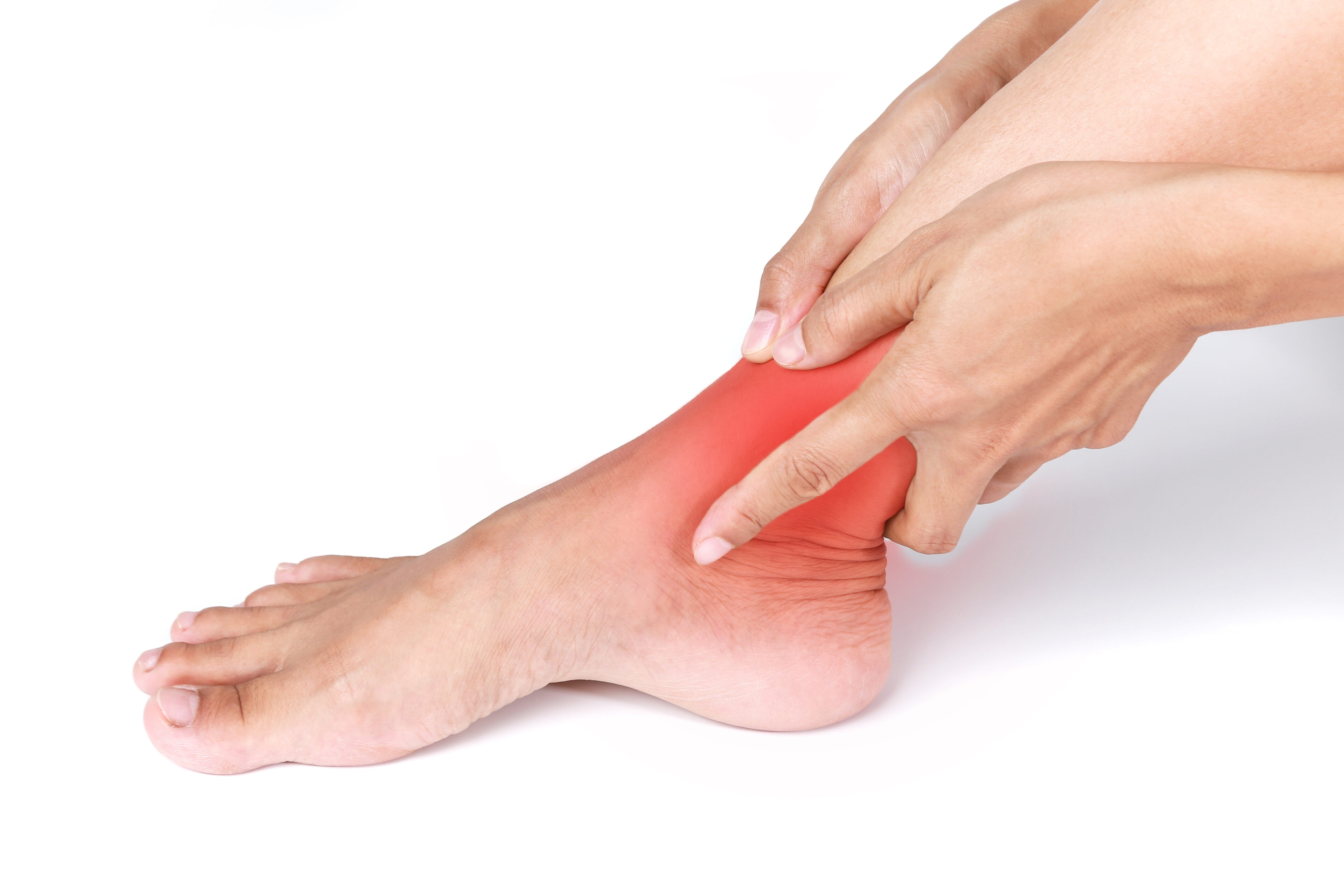 red spot of Ankle pain
