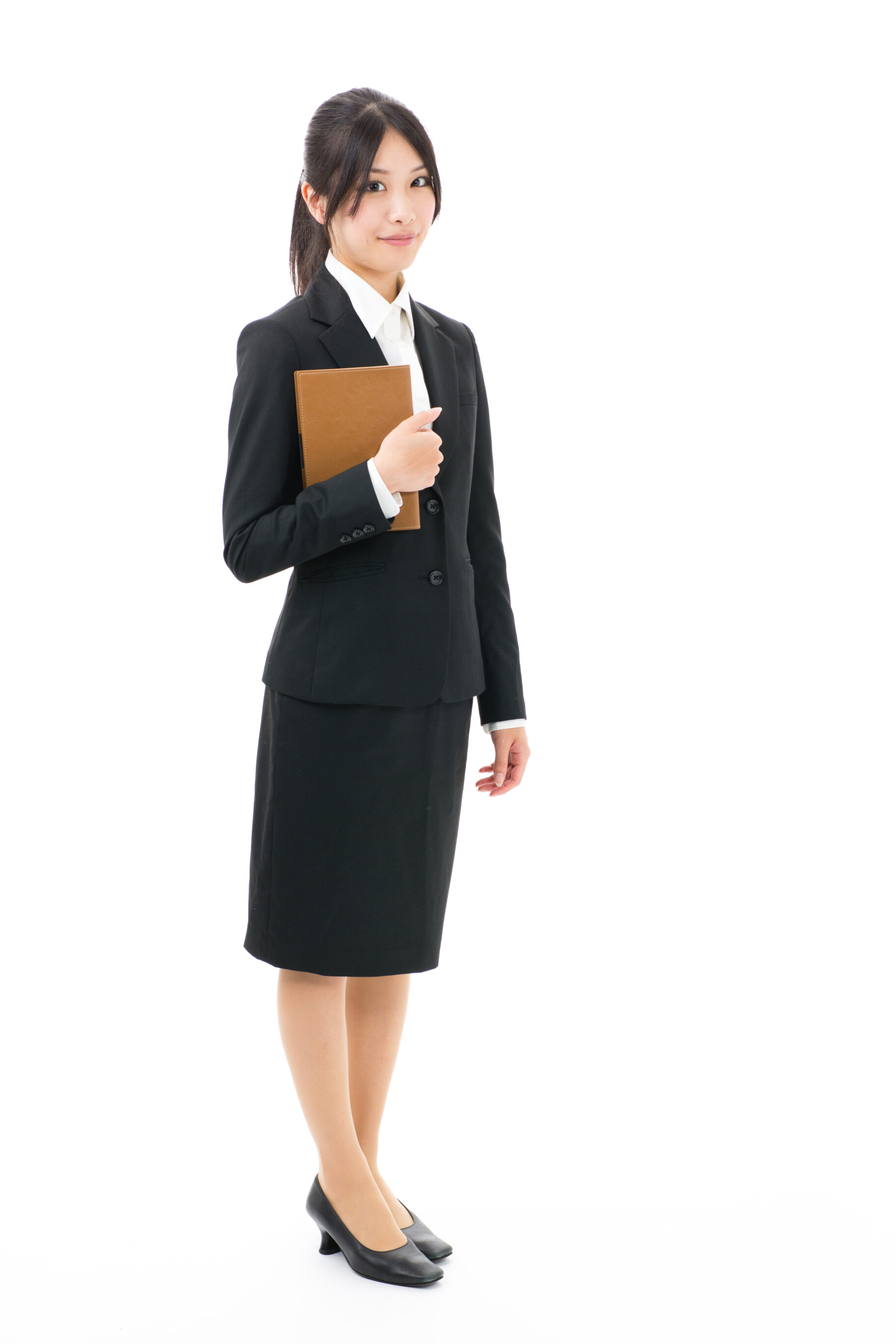 Skirt Suit With A Blouse Or Shirt