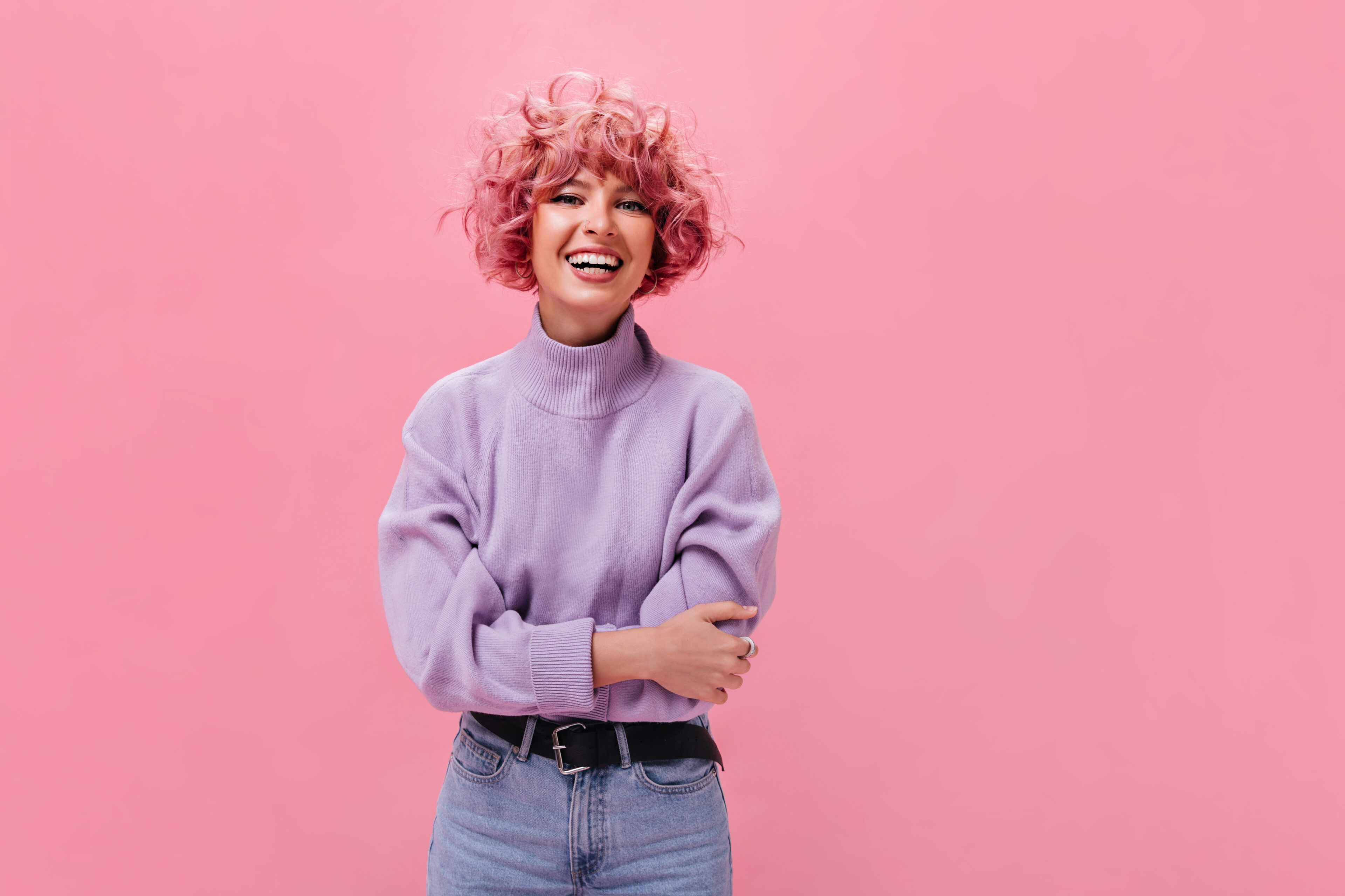 A Cashmere Sweater With Jeans