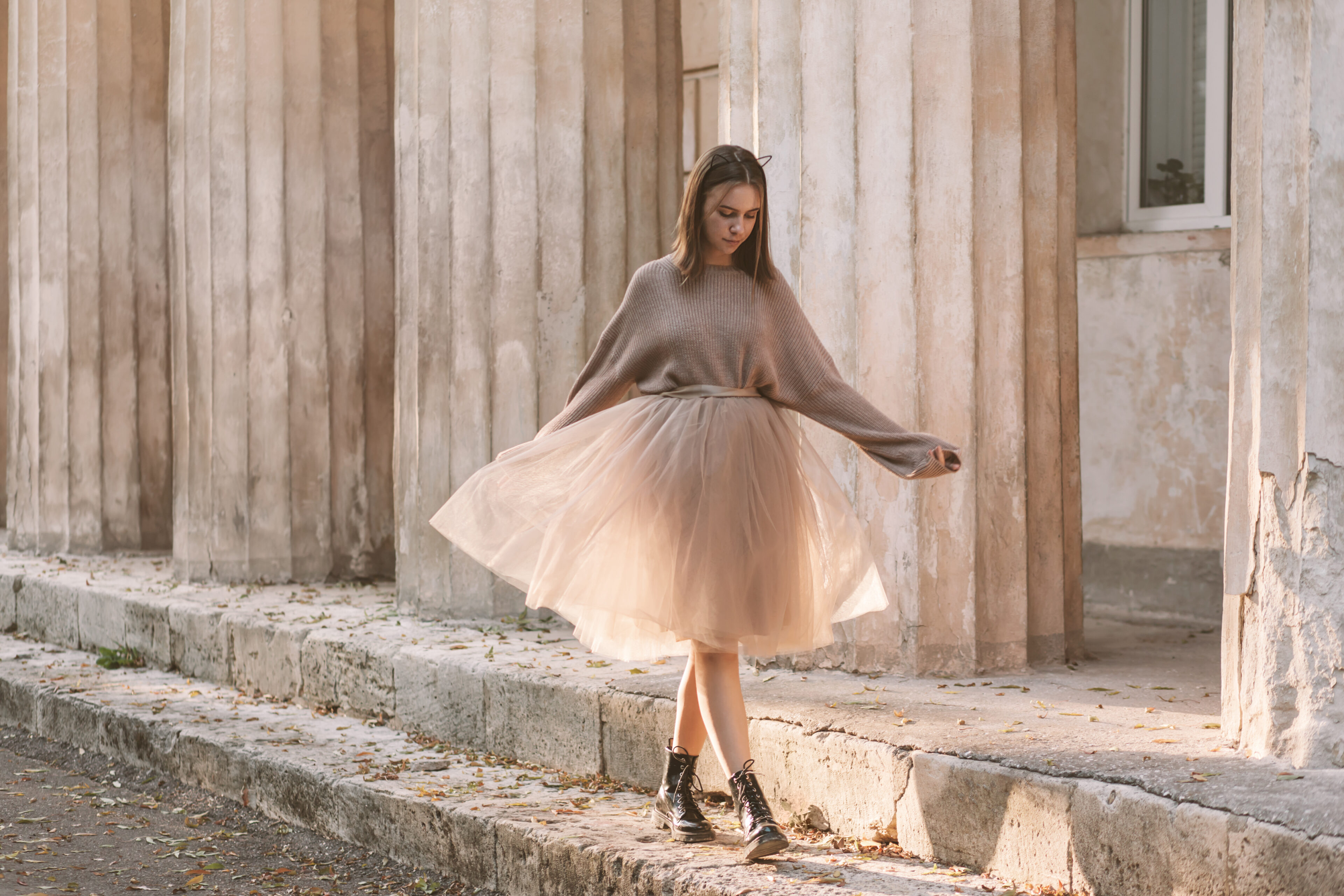 Sweater And Tutu Skirts