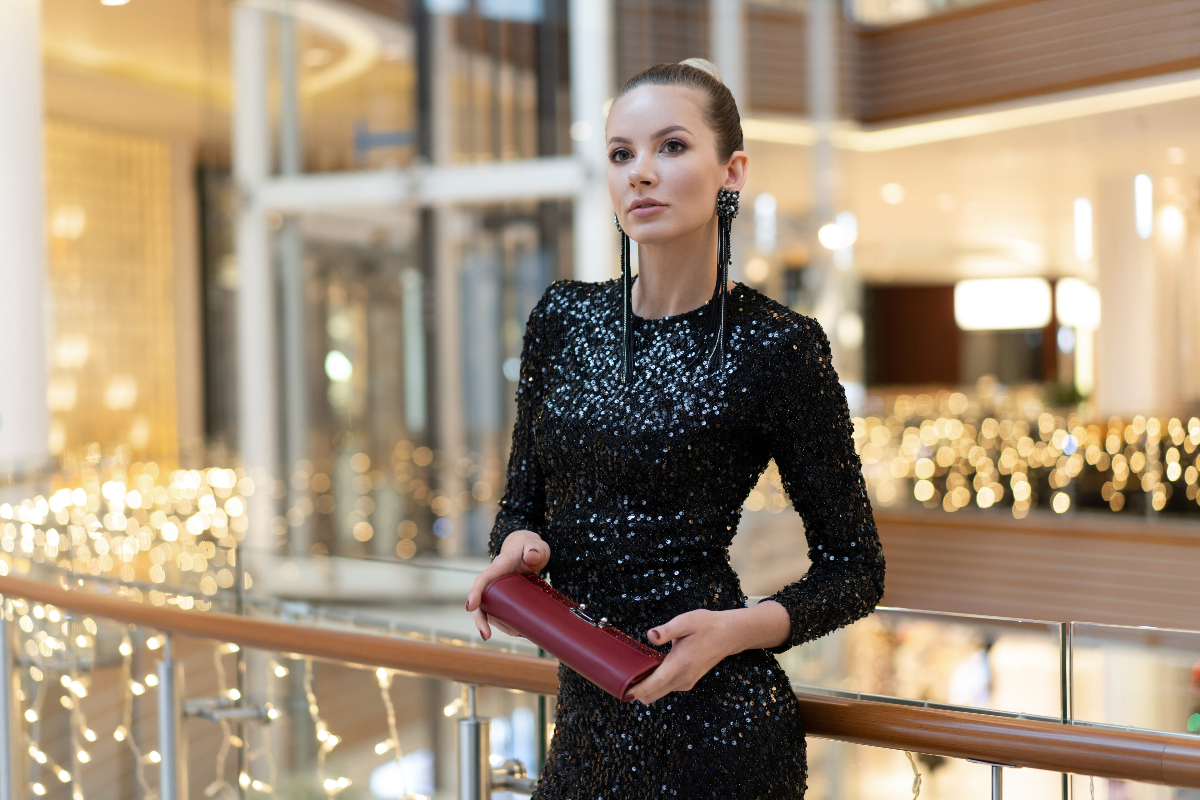 Black Sequin Dresses 