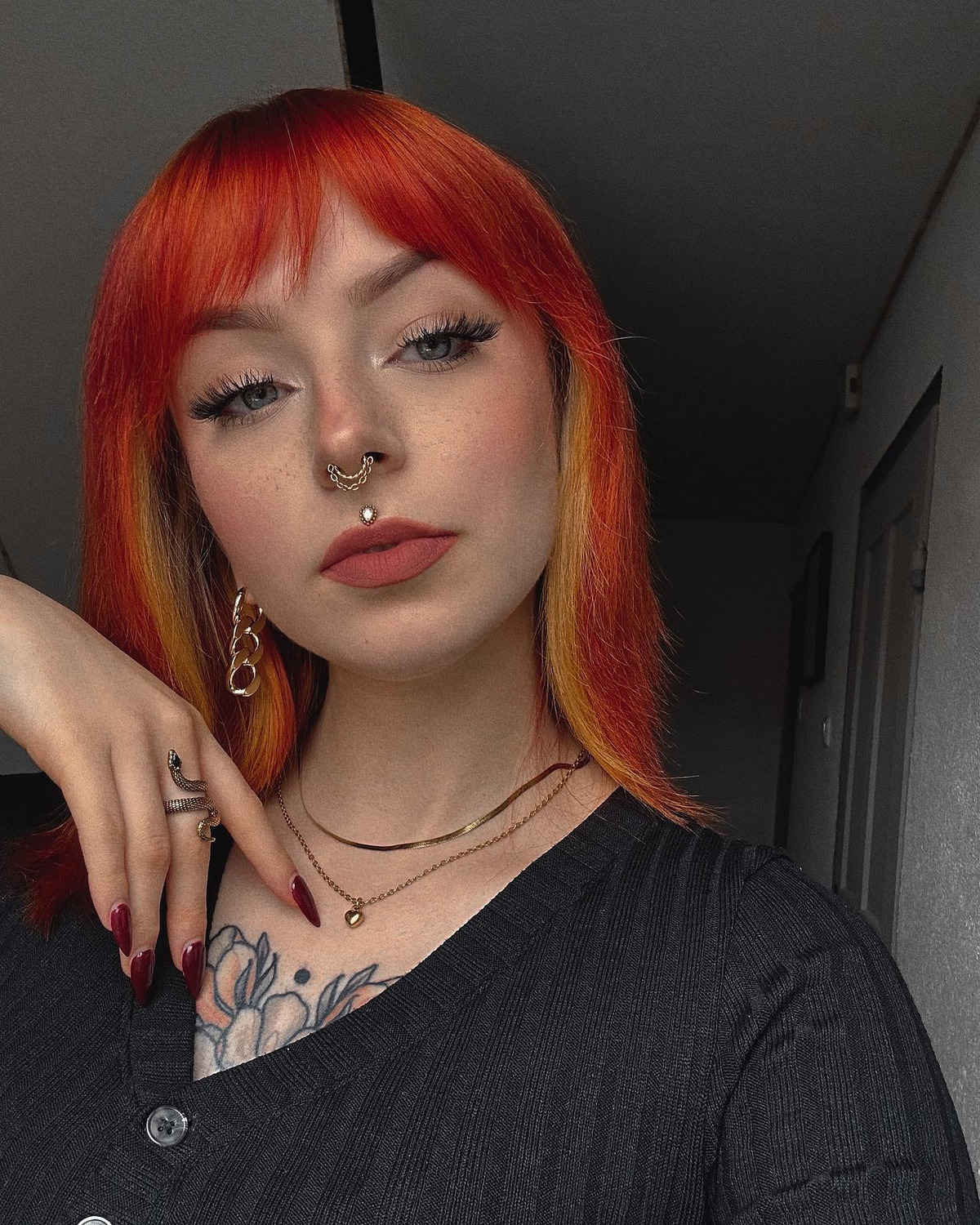 Blonde Hidden Red Copper
