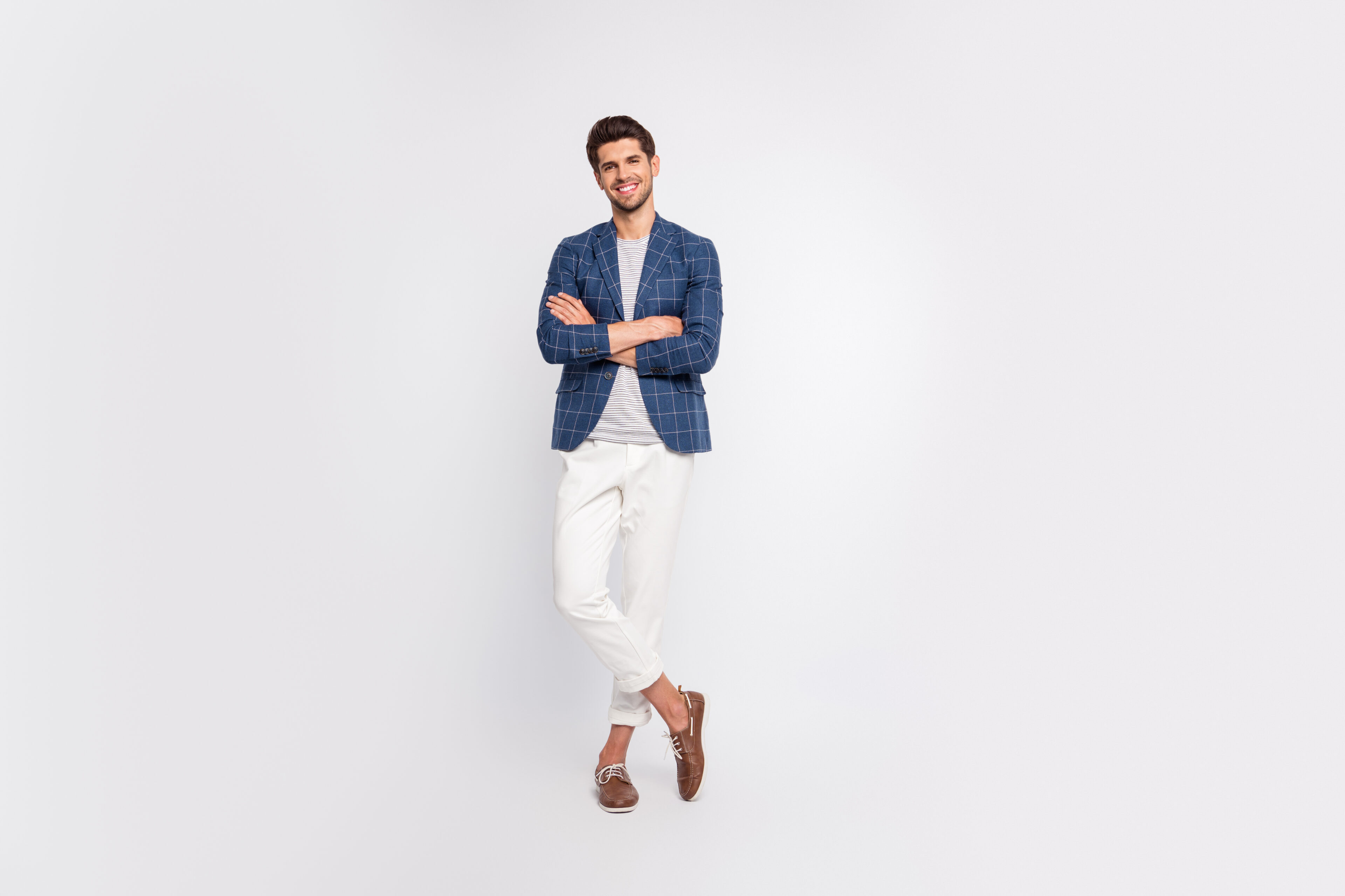 Shirts, Blazers With White Jeans, And Loafers 