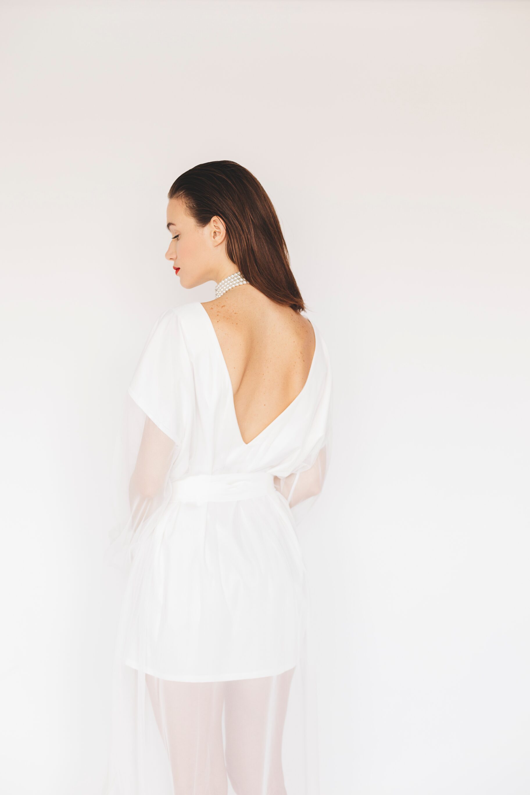 White Backless Dresses 