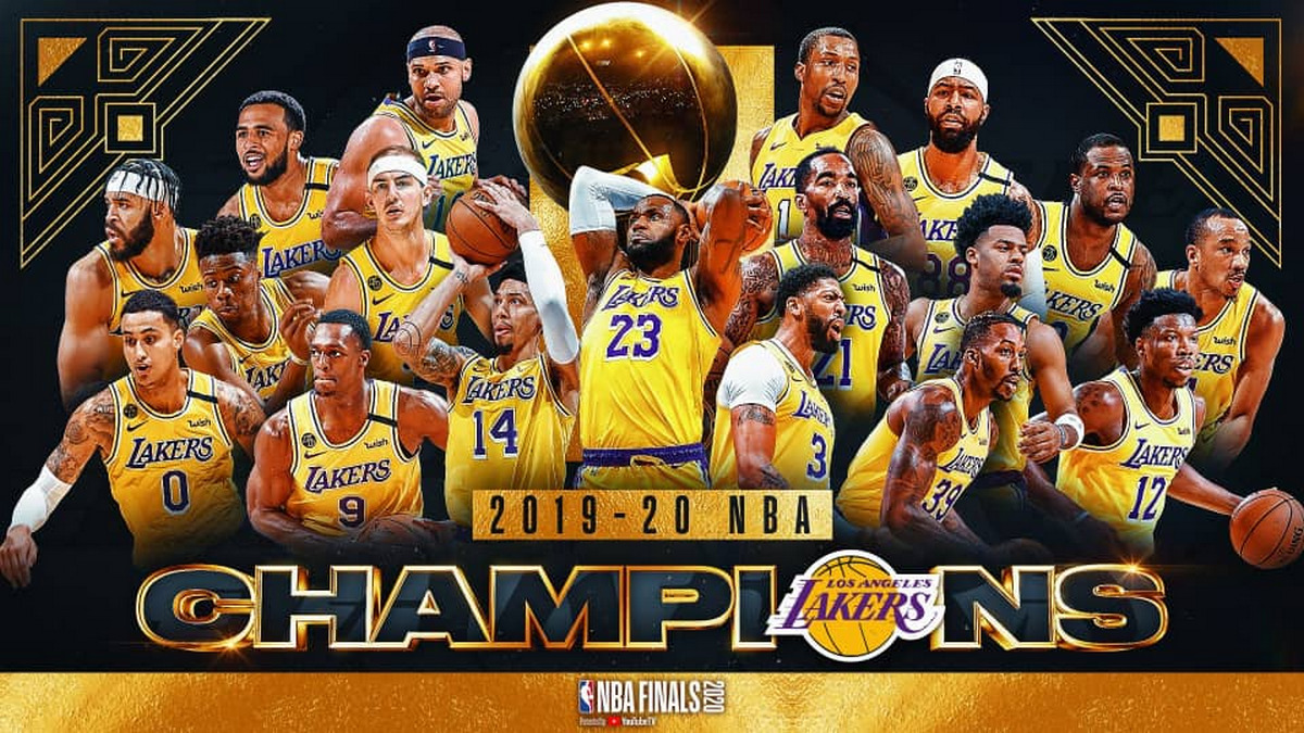 Champions of 2019/2020 NBA season via ojbsport